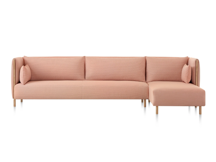 COLOURFORM - 3 seater fabric sofa with chaise longue _ Herman Miller